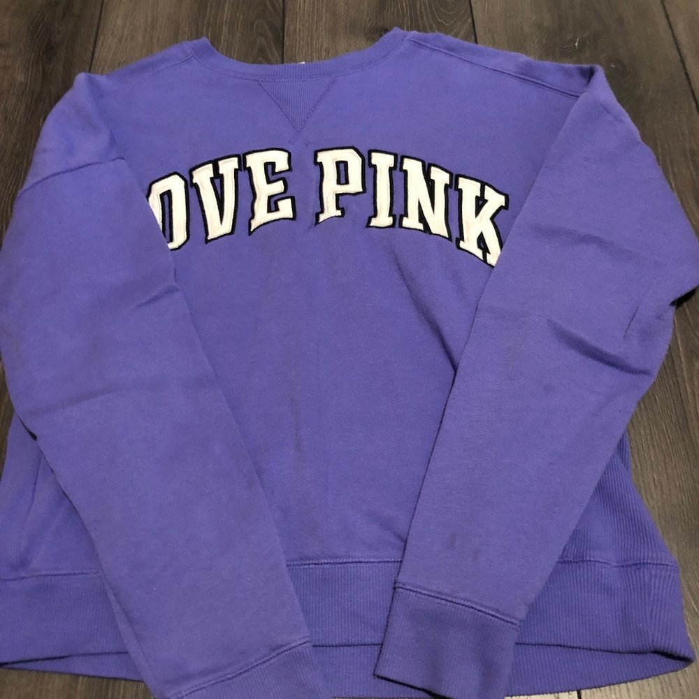 pink crewneck